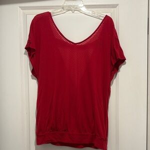 Torrid Scarlet Short Sleeve V-Neck Top